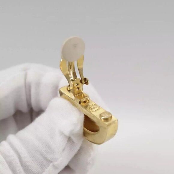 CELINE Earring metal Gold Auth - Picture 14 of 16